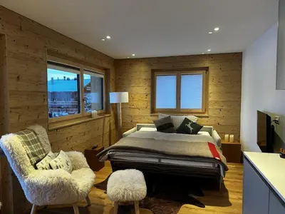 Ein Bett oder Betten in einem Zimmer der Unterkunft Chalet Sofia