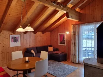 Ein Sitzbereich in der Unterkunft Apartment Hüttbödeli by Interhome