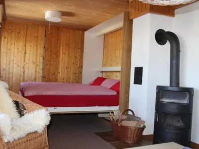 Ein Sitzbereich in der Unterkunft Apartment Huusli by Interhome