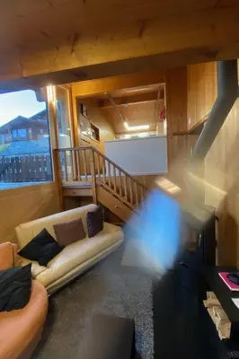 Ein Sitzbereich in der Unterkunft Apartment Hockenhorn by Interhome