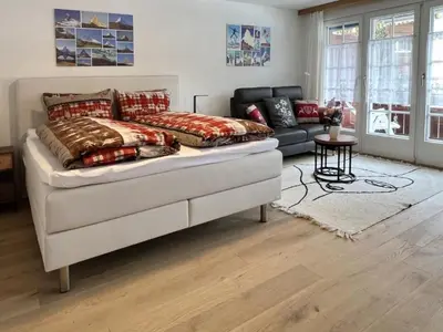 Grundriss der Unterkunft Apartment Studio mit traumhaftem Blick auf das Matterhorn by Interhome