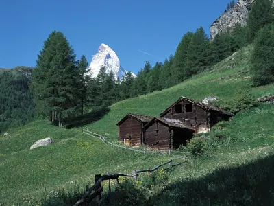 Grundriss der Unterkunft Apartment Studio mit traumhaftem Blick auf das Matterhorn by Interhome