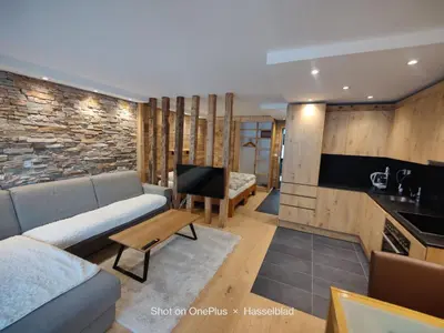 Küche/Küchenzeile in der Unterkunft Apartment Haus Cristal by Interhome