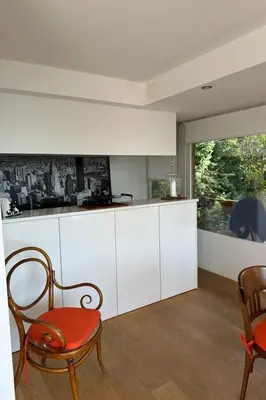 Küche/Küchenzeile in der Unterkunft Apartment LaConcorde Golf App2 by Interhome