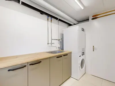 Küche/Küchenzeile in der Unterkunft Apartment Chalet Wieseli by Interhome