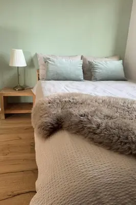 Ein Bett oder Betten in einem Zimmer der Unterkunft Apartment Sunnehöckli by Interhome