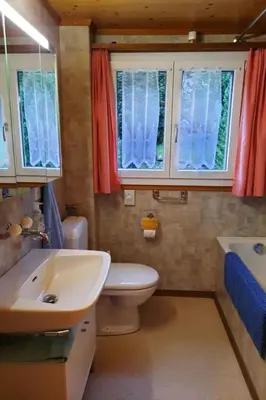 Ein Badezimmer in der Unterkunft Apartment Chalet Bergfrieden by Interhome