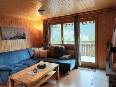 Ein Sitzbereich in der Unterkunft Apartment Moosalpe A by Interhome