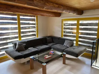 Ein Sitzbereich in der Unterkunft Holiday Home Rustico Monti di Rima by Interhome