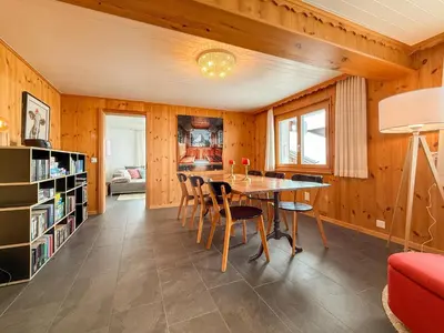 Küche/Küchenzeile in der Unterkunft Chalet apartment with Mountain View