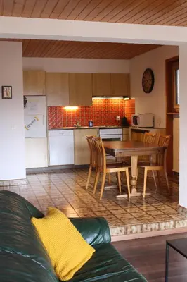 Küche/Küchenzeile in der Unterkunft Anzère appartement de vacances calme et sympa