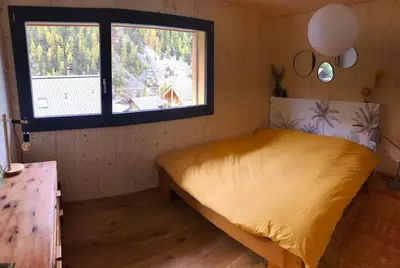 Ein Bett oder Betten in einem Zimmer der Unterkunft comfort, authenticity and mountain views