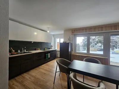 Küche/Küchenzeile in der Unterkunft Appartement La Petite Ourse