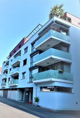 Das Gebäude in dem sich die Ferienwohnung befindet