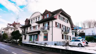 Das Gebäude in dem sich die Ferienwohnung befindet