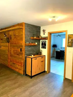 Küche/Küchenzeile in der Unterkunft Appartement Combalette à Euseigne, au coeur du Val d'Hérens