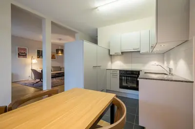 Küche/Küchenzeile in der Unterkunft Apartment Harderstrasse