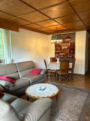 Ein Sitzbereich in der Unterkunft Appartement Luana