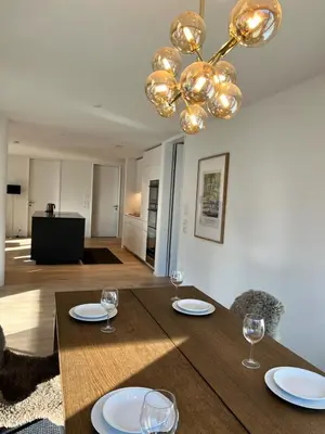 Grundriss der Unterkunft Modern Jungfrau View Apartment with Terrace and AC at Interlaken West Station