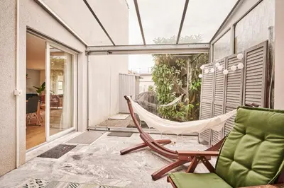 Ein Sitzbereich in der Unterkunft Chalet in Thun, modern, spacious, perfect location