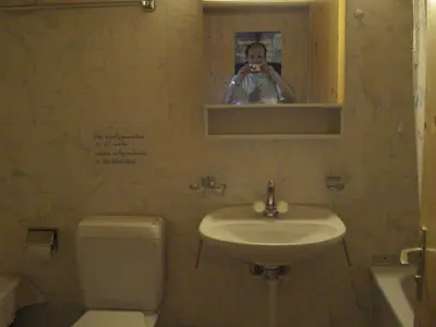 Ein Badezimmer in der Unterkunft Apartment Bauernhaus Uf dr Flue by Interhome