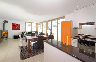 Küche/Küchenzeile in der Unterkunft Ferienwohnung Haus Achilles