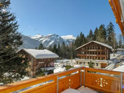 Ein allgemeiner Bergblick oder ein Berglick von der Ferienwohnung aus