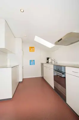 Küche/Küchenzeile in der Unterkunft Im Zentrum OG