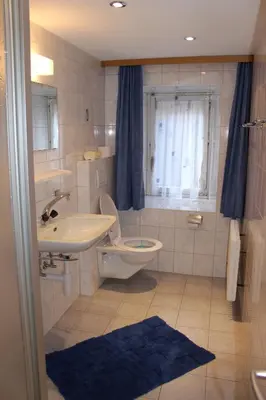 Ein Badezimmer in der Unterkunft Mittaghornblick