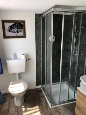 Ein Badezimmer in der Unterkunft Hotel Restaurant Simplon
