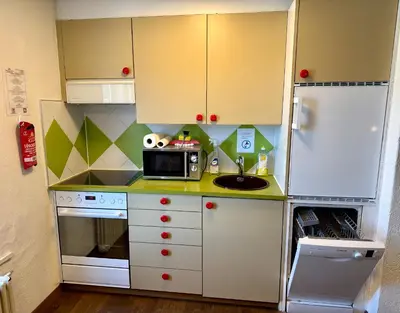 Küche/Küchenzeile in der Unterkunft Downtown Apartments