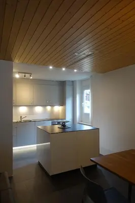 Küche/Küchenzeile in der Unterkunft Ferienwohnung Sonnmatt