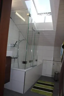 Ein Badezimmer in der Unterkunft Haus Weideli, Dammstrasse 7