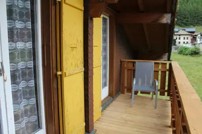 Ein Balkon oder eine Terrasse in der Unterkunft Haus Weideli, Dammstrasse 7