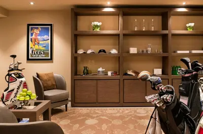 Ein Sitzbereich in der Unterkunft Guarda Golf Hotel & Residences