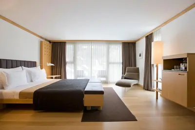 Ein Bett oder Betten in einem Zimmer der Unterkunft The Omnia