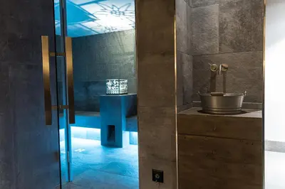 Ein Badezimmer in der Unterkunft Hotel Daniela