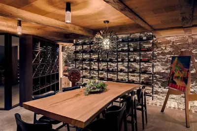 Ein Sitzbereich in der Unterkunft Hotel ZERMAMA Zermatt