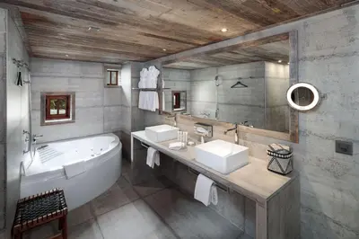 Ein Badezimmer in der Unterkunft Hostellerie du Pas de l'Ours 