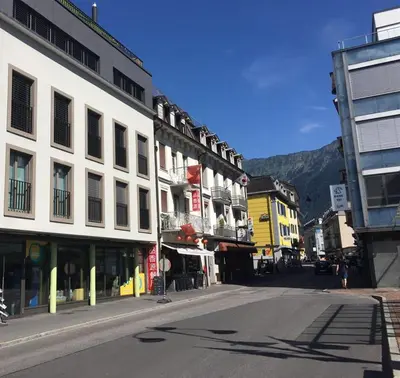 Ein allgemeiner Bergblick oder ein Berglick von der Ferienwohnung aus