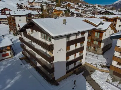 Haus Alfa im Winter