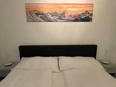 Ein Bett oder Betten in einem Zimmer der Unterkunft A Calm & Charm Studio - Haus Haro