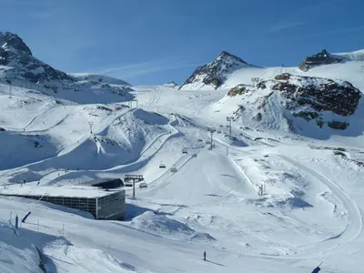 Zermatt Panoramic View Flat im Winter