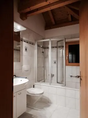 Ein Badezimmer in der Unterkunft Ferienhaus Grüner Heinrich