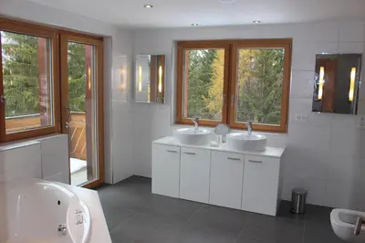 Ein Badezimmer in der Unterkunft Chalet du Chef
