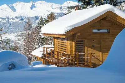 Les Mazots de la Source & Spa im Winter