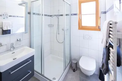 Ein Badezimmer in der Unterkunft Chalet Pfingsteggblick