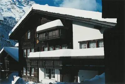 Ein allgemeiner Bergblick oder ein Berglick von der Ferienwohnung aus