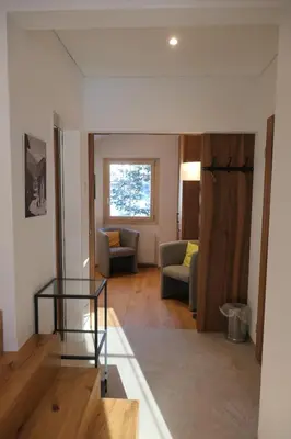 Ein Sitzbereich in der Unterkunft Chalet Valeria