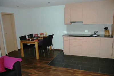 Küche/Küchenzeile in der Unterkunft Panoramachalet
